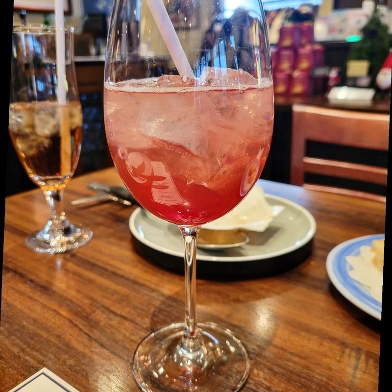 はちみつ入り紅芋酢ソーダ(トラットリア ビコローレ ヨコハマ )