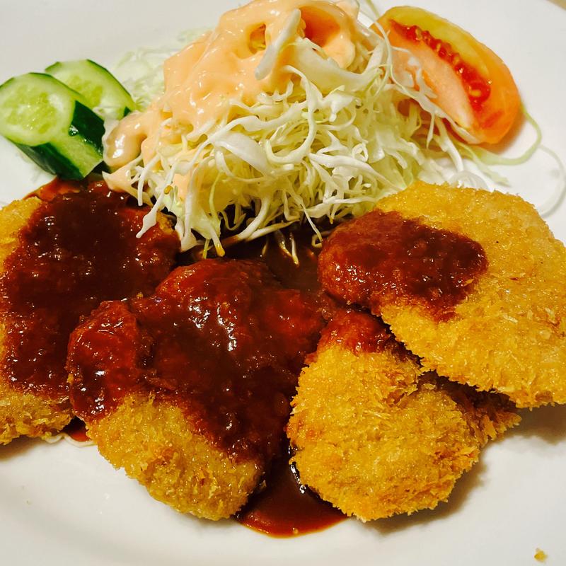 ポークヒレ一口カツランチ(ステーキ スエヒロ 梅田)