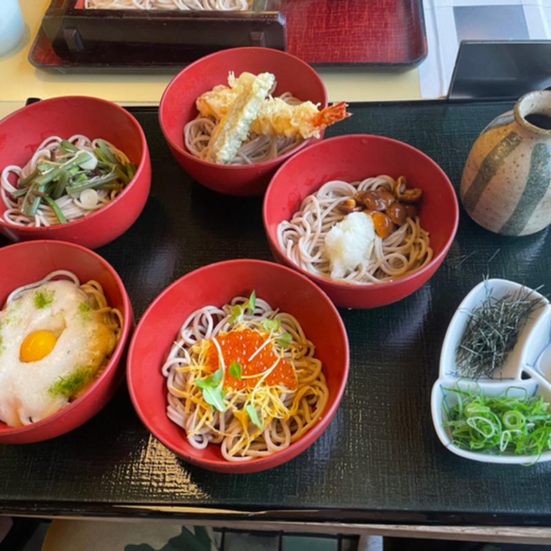 五色そば(比叡山麓 鶴喜そば 唐崎店 )