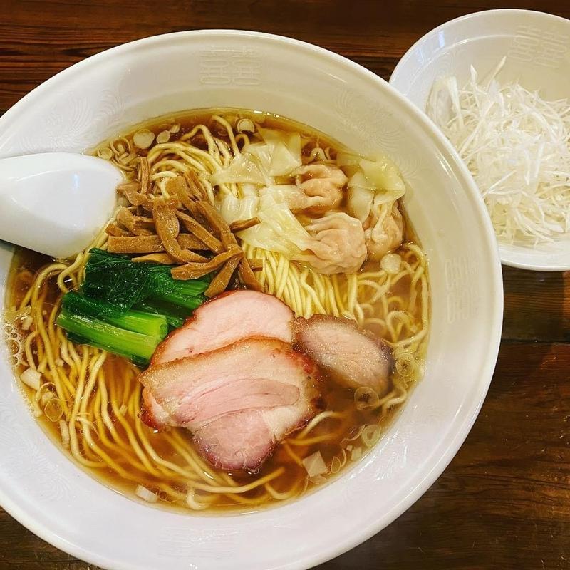 ワンタン麺3個(らーめん穀雨)