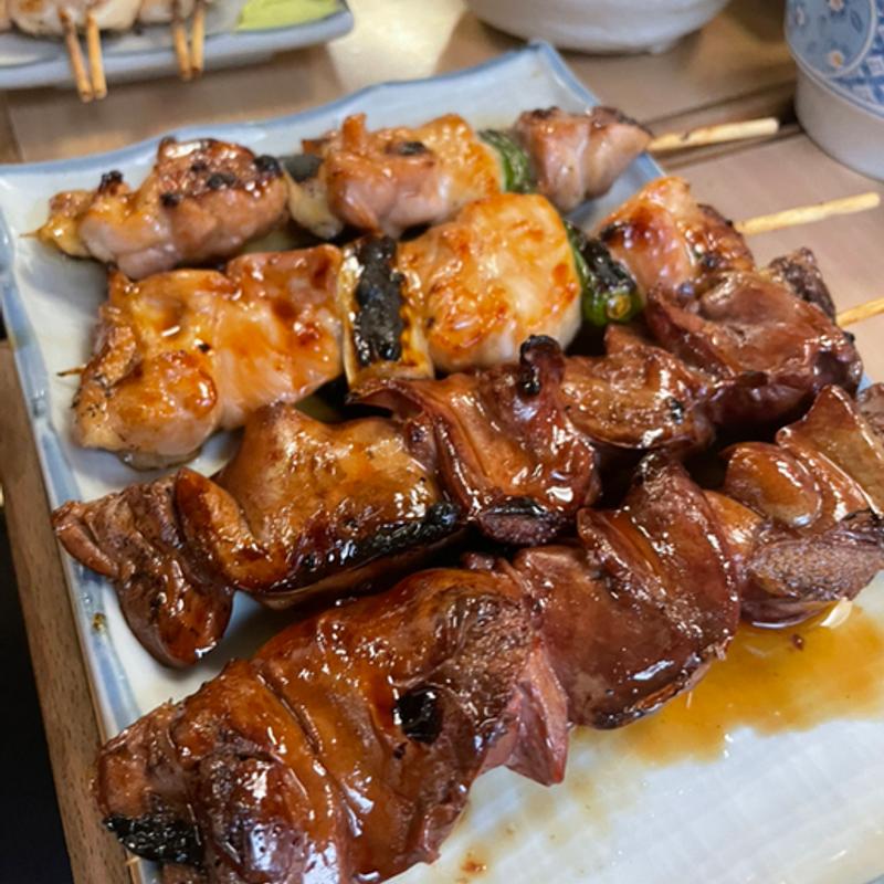 ねぎま、レバー(鳥竹総本店)