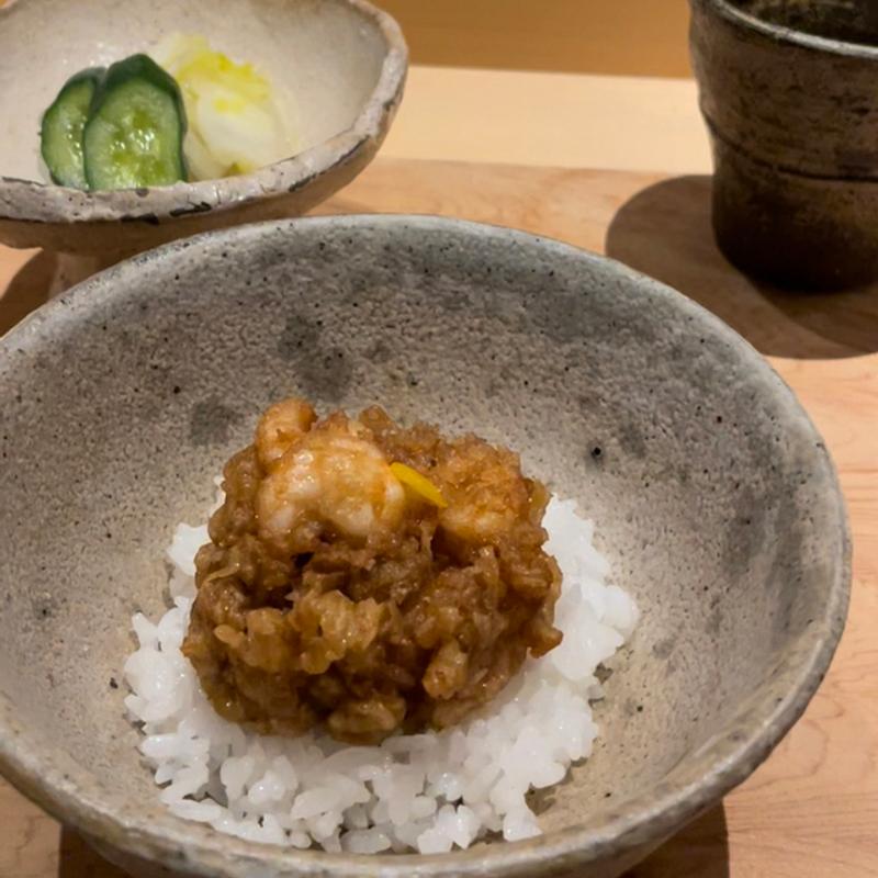 かき揚げ天丼(天ぷらあら木)