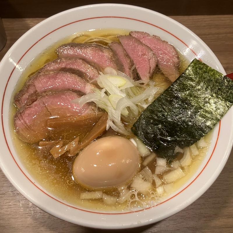 (限定)カマスとアジの醤油ラーメン(肉、煮卵増し)(がふうあん )
