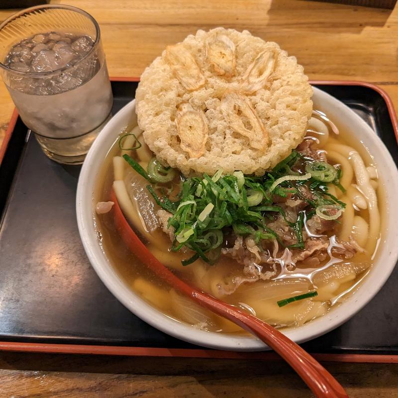 肉ごぼう天うどん(因幡うどん 博多デイトス店)