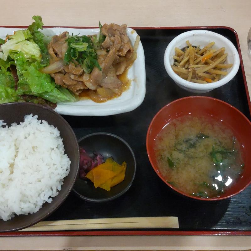 しょうが焼き定食(屋台居酒屋 大阪 満マル)