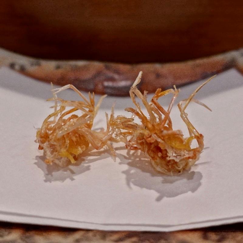 海老の足(天ぷら ふく西 禅と匠)