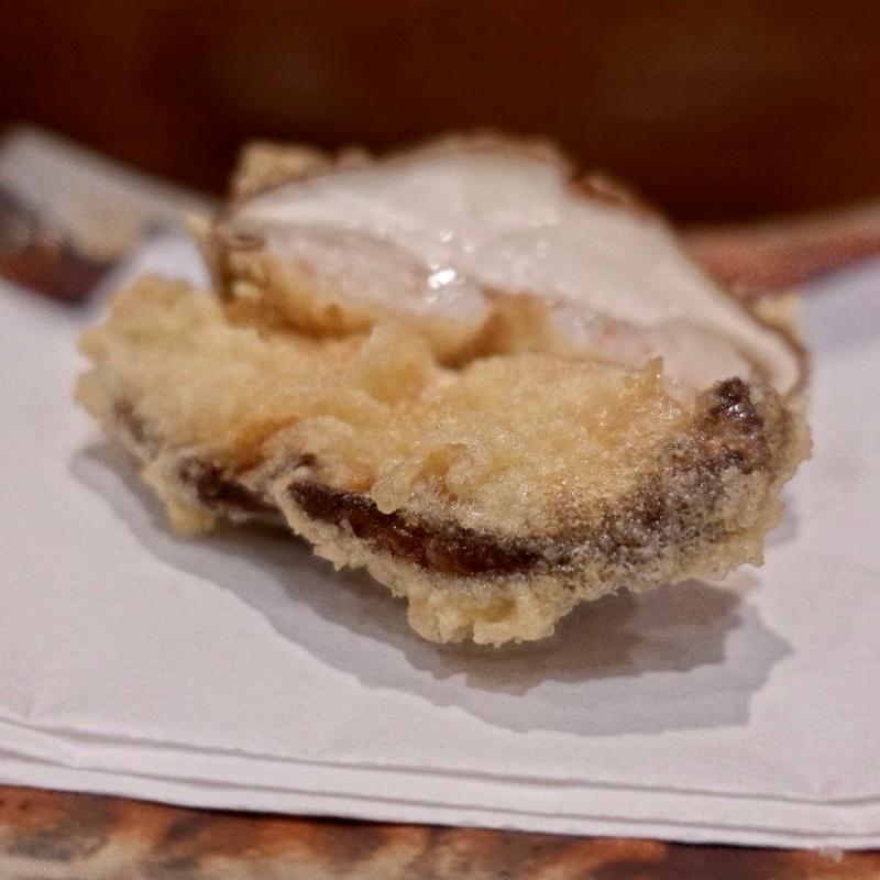 原木椎茸(天ぷら ふく西 禅と匠)