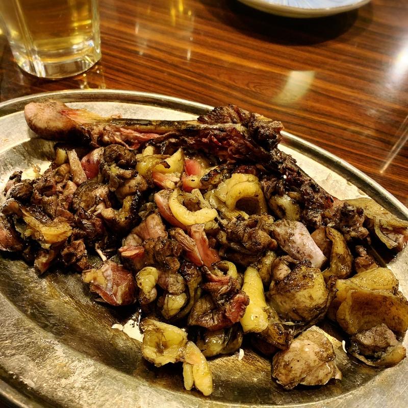 宮崎名物　地鶏のもも焼き（きゃうり・スープ付き※店内のみ）(丸万)