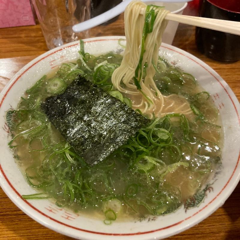 らーめん+ねぎ(博多長浜ラーメン健太)
