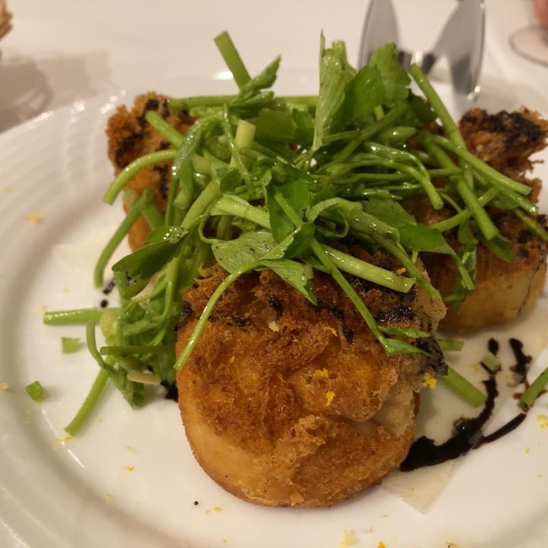 北海道産白子のフリット(アトリエ キュイ)