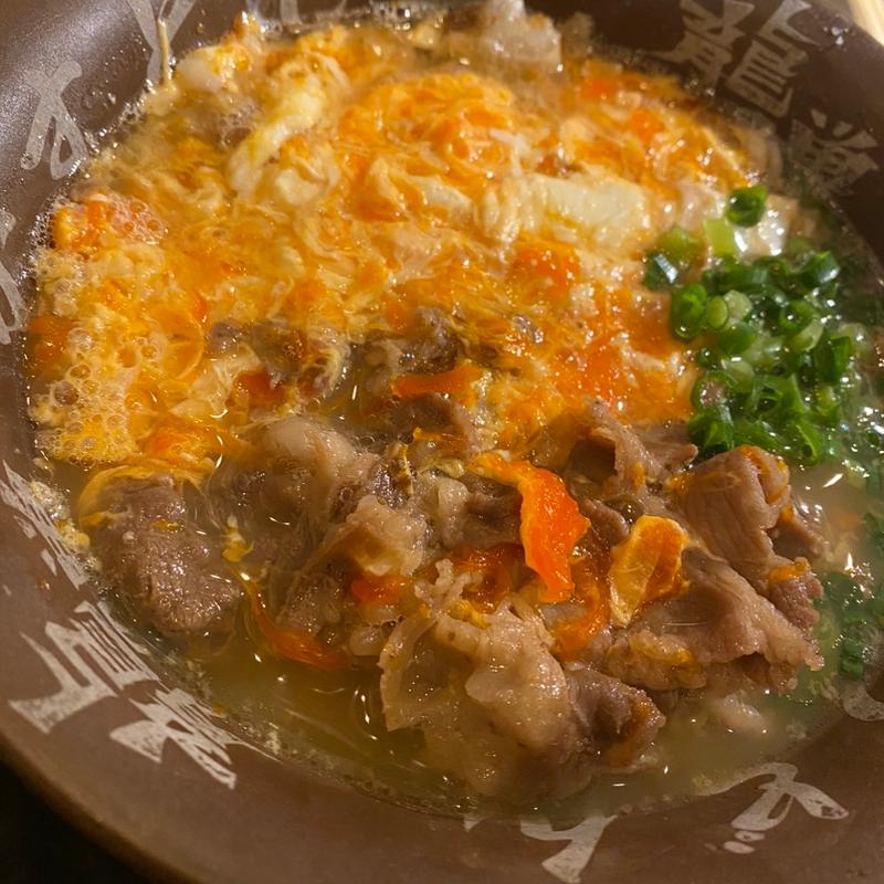 肉かすうどん(焼肉ホルモン龍の巣 心斎橋本店)