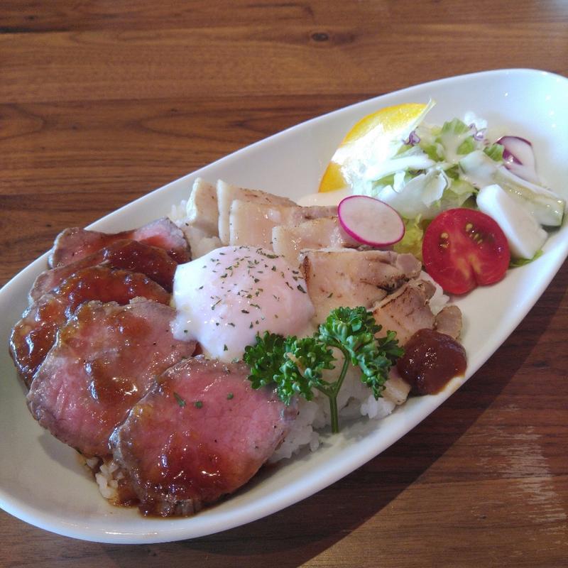 ローストビーフ&ポーク丼(nine one （91）)