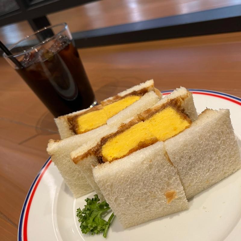 揚げ玉子サンド(プロント ムスブ田町店)