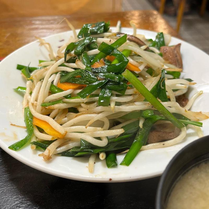 レバニラ定食(二葉海神第一支店)