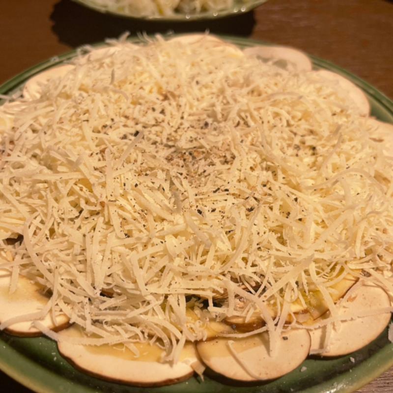 マッシュルームのカルパッチョ(裏の山の木の子)