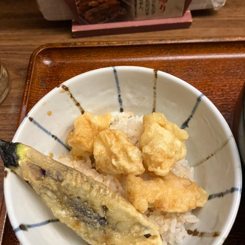 知床つぶの天丼(北堂)