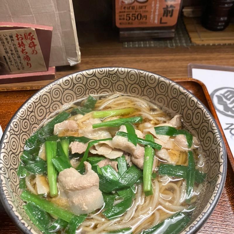 豚ニラ生姜そば（更科）(北堂)