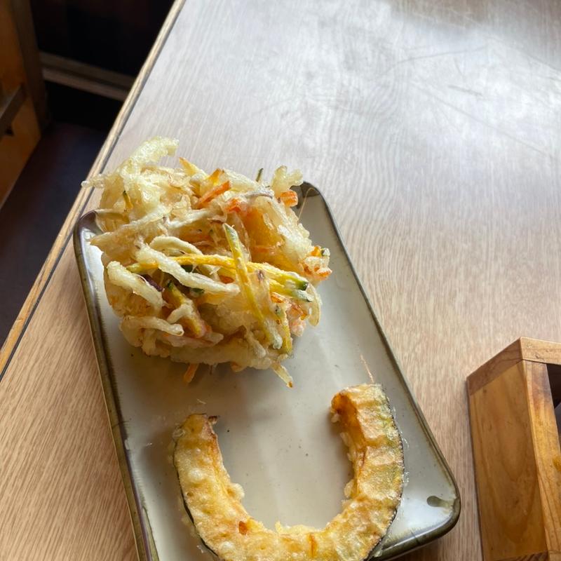 天ぷら かぼちゃ かきあげ(うどん職人 えびす庵)