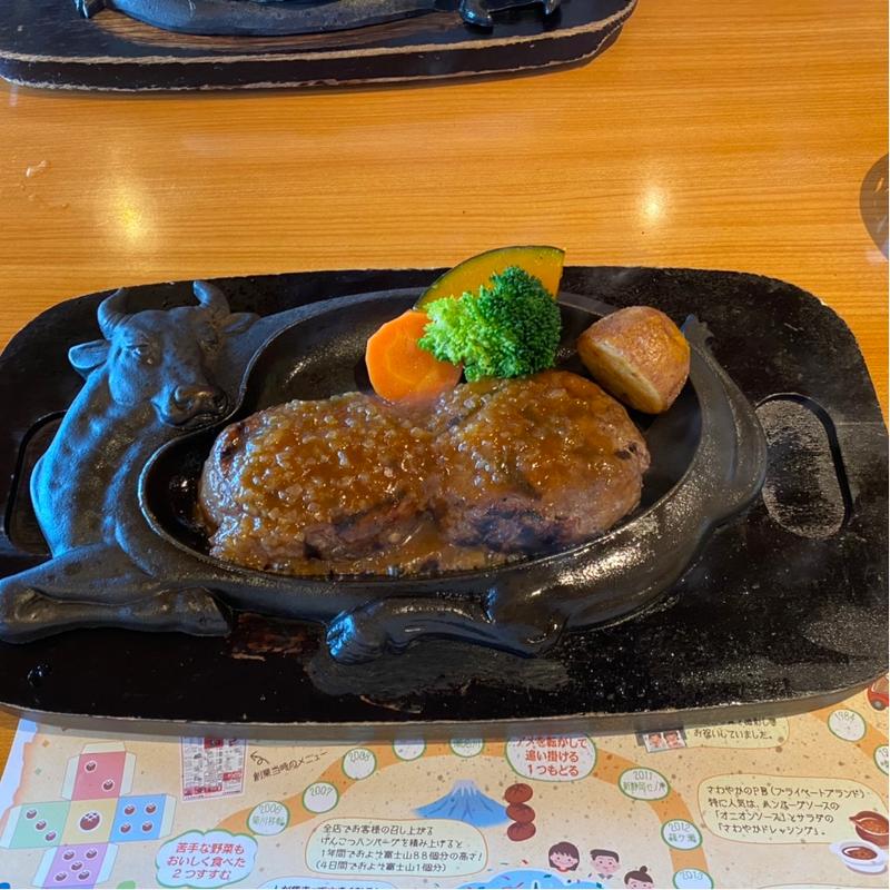 げんこつハンバーグ(炭焼きレストランさわやか 浜松有玉店 )