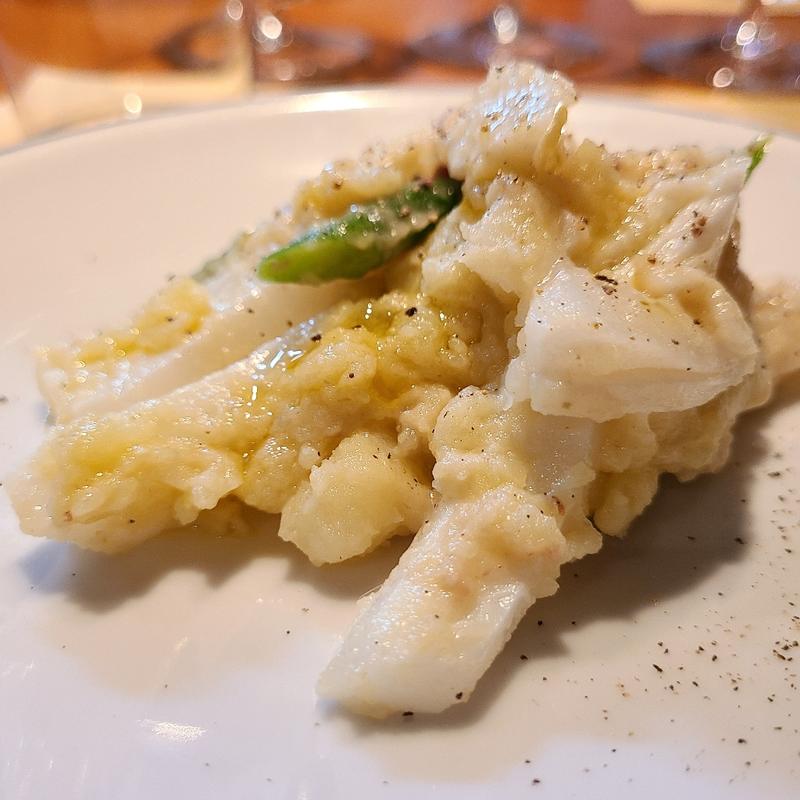 スミイカとインゲン、ジャガイモのサラダアンチョビソース(ピアットミツ)