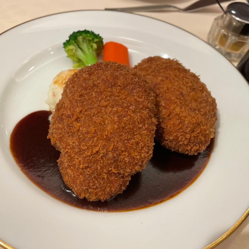 メンチカツ ライス付き(レストラン香味屋 （カミヤ）)