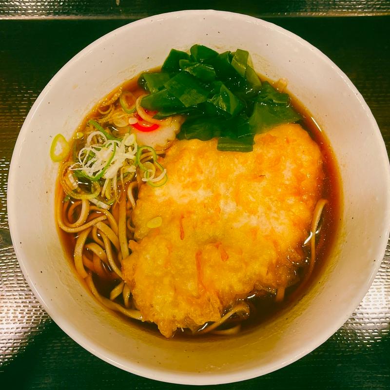 とり天そば(嵯峨谷 神保町店 )