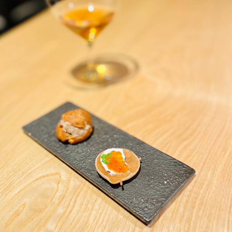 ランチコース　アミューズ(ベルトラン ラーシェ ル ブルターニュ 神楽坂)