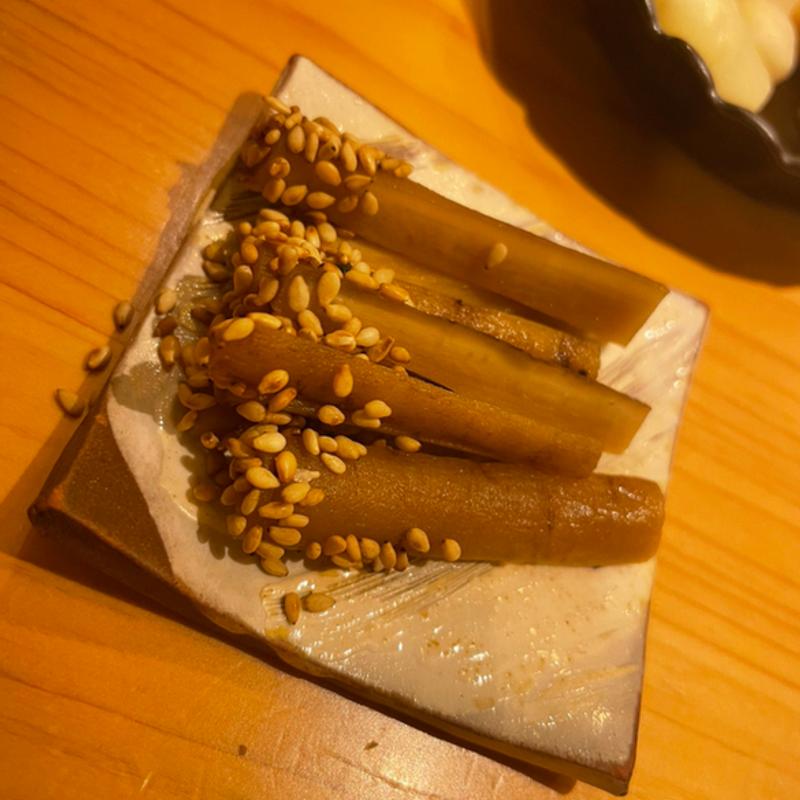 ごぼう漬物(鮨 りんだ)