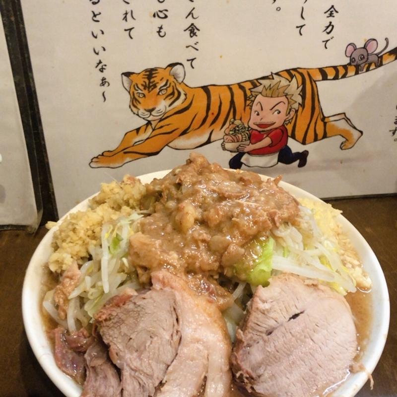 小ラーメンにんにく野菜アブラ(麺屋 歩夢)
