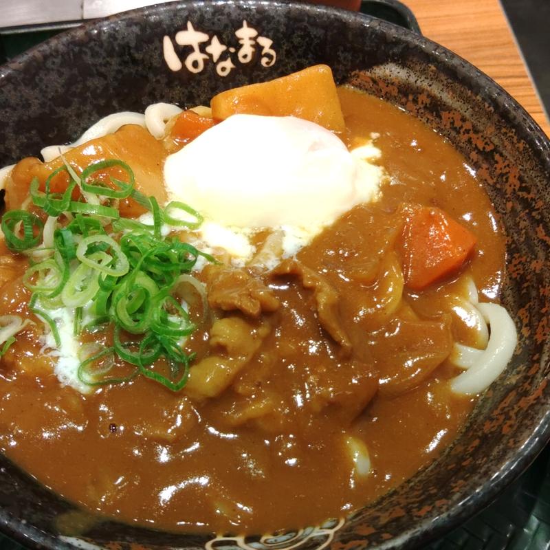カレーうどん　中(はなまるうどん 神田駅前店)