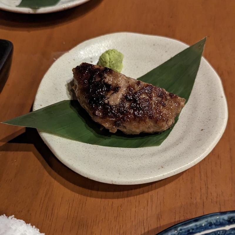 石垣牛ハンバーグ(炭火焼 築地本鮪 あべにう 秋葉原店 )