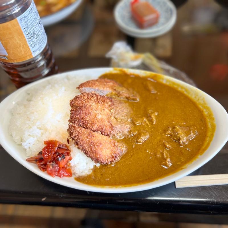 カツカレー大盛(鳳龍飯店)