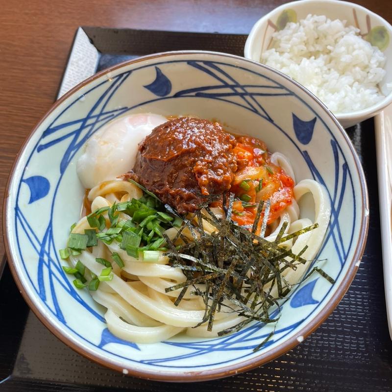 甘辛肉みそうどん(丸亀製麺常滑)