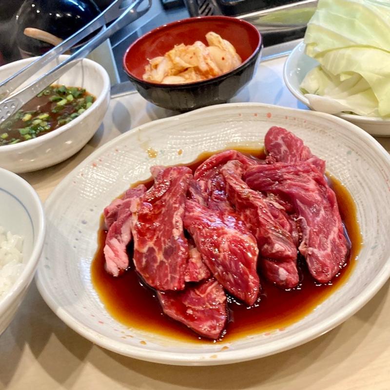 ハラミ定食(焼肉 かどや)