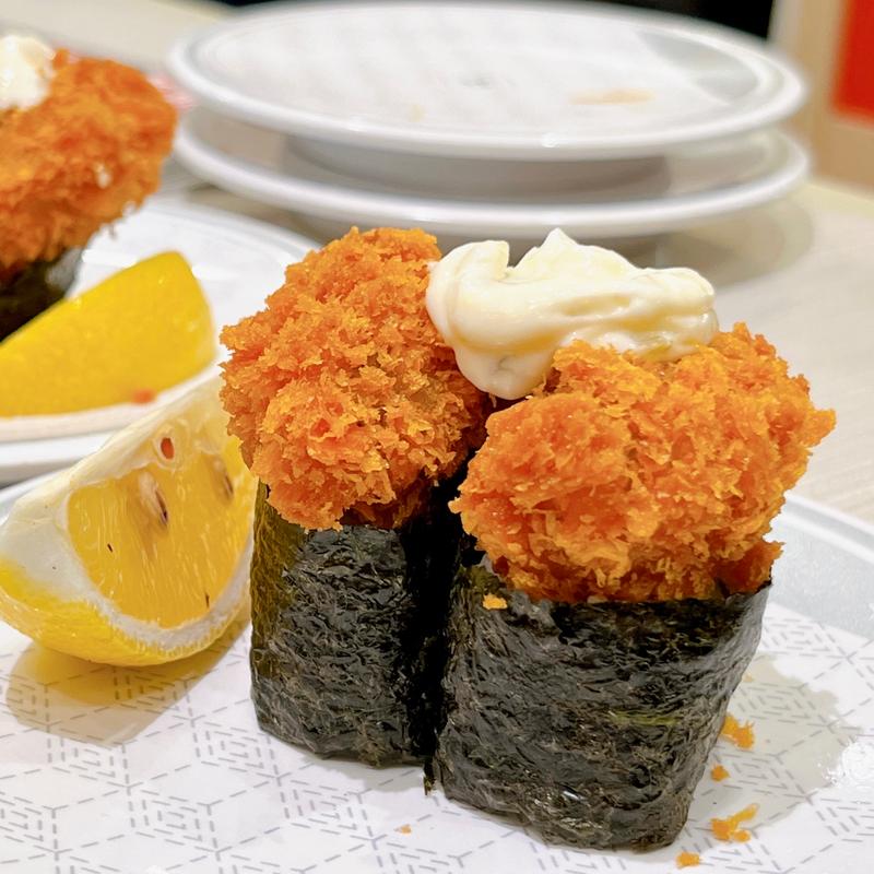 広島県産カキフライ軍艦 (タルタルソース) (はま寿司 ウィラ大井店)