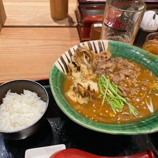 肉カレーうどん(難波千日前 釜たけうどん 八重洲北口)