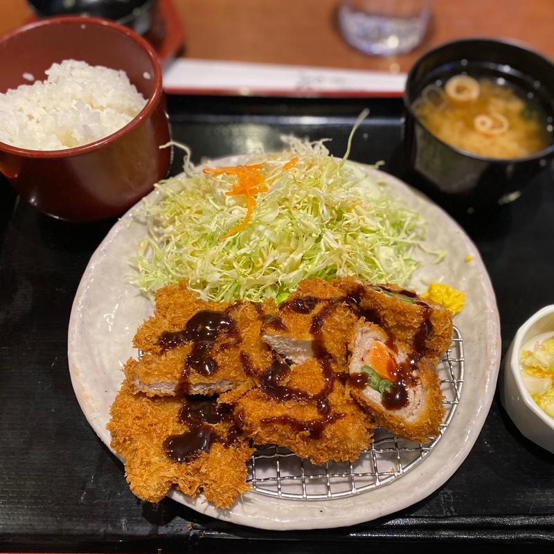 ミックスかつランチ(とんかつとん八 山形北インター店)