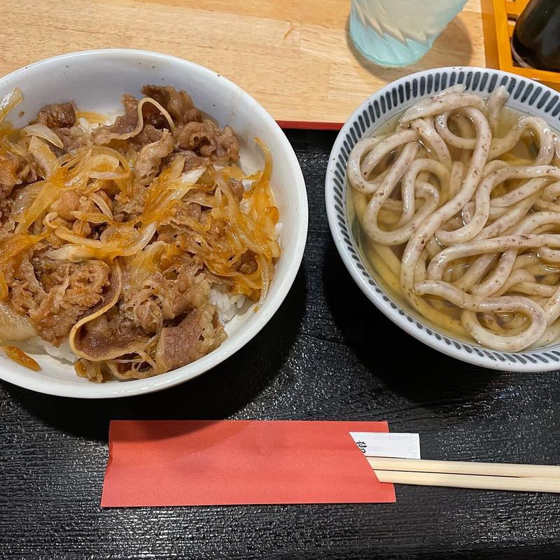 牛めしセット(うどん 讃く)
