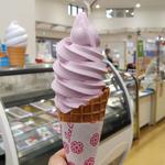 ブルーベリーソフトクリーム(六旬館)