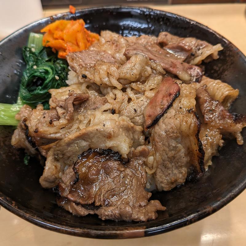 カルビ焼肉丼（中）(肉のヤマキ商店大崎ニュー・シティ)