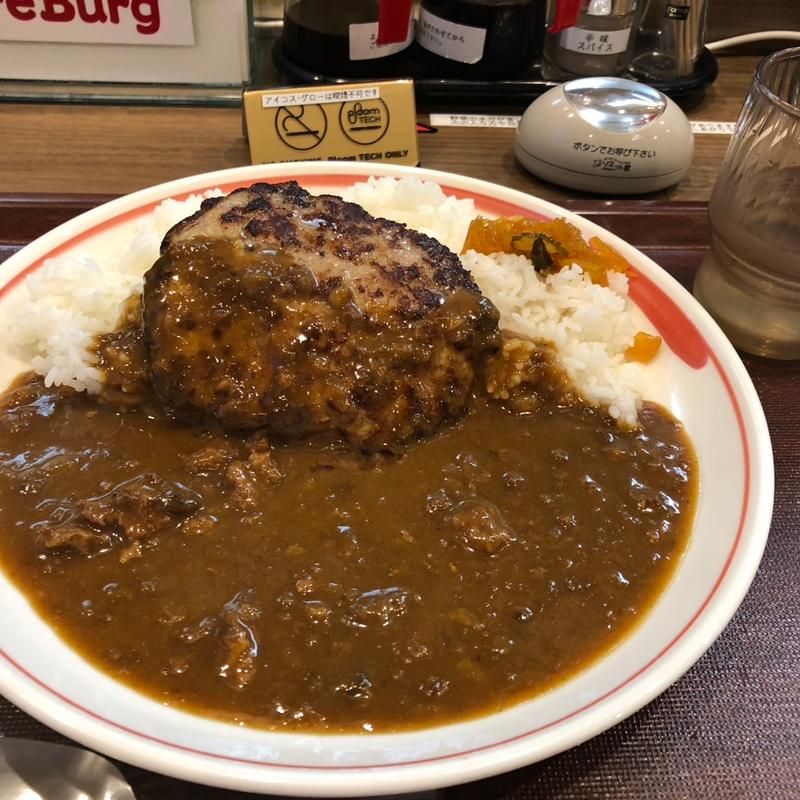ハンバーグカレー(ファイヤーバーグ 北郷環状通店)