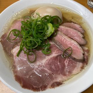 鴨出汁塩中華そば+九条ねぎ(中華そばドナルド)