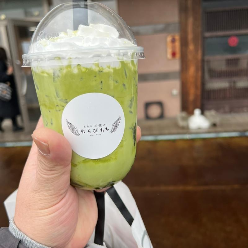飲むわらびもち　抹茶(とろり天使のわらびもち新潟長岡店)