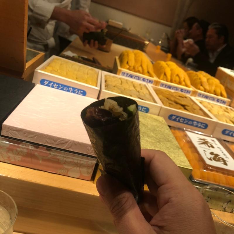 鰻手巻き(鮨 尚充(たかみつ))