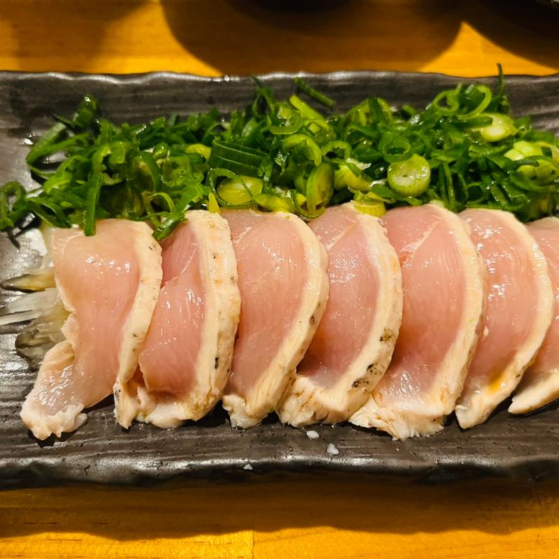 とりのたたきのネギまみれ(にくの居酒屋 ぽち)