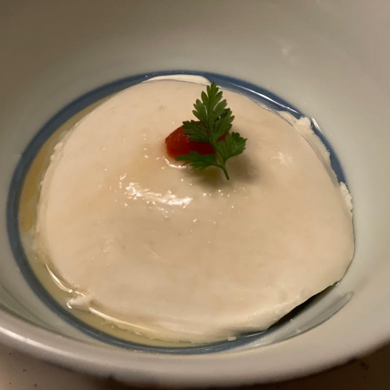 鴨鉄コース　自家製ざる豆腐(おさ亭)