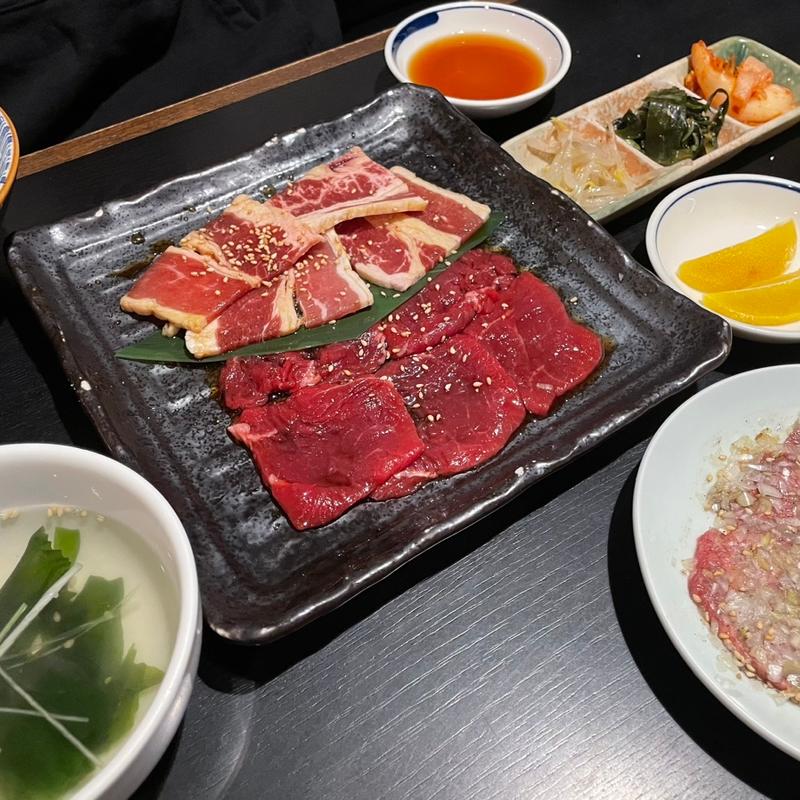 カルビ&赤身定食(肉増)(自由が丘まんぷく)