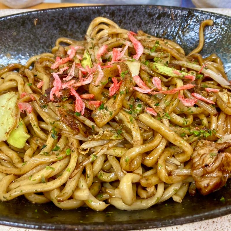 特製極太麺の焼きそば（栃木県産小麦粉）大盛り(実のり食堂)