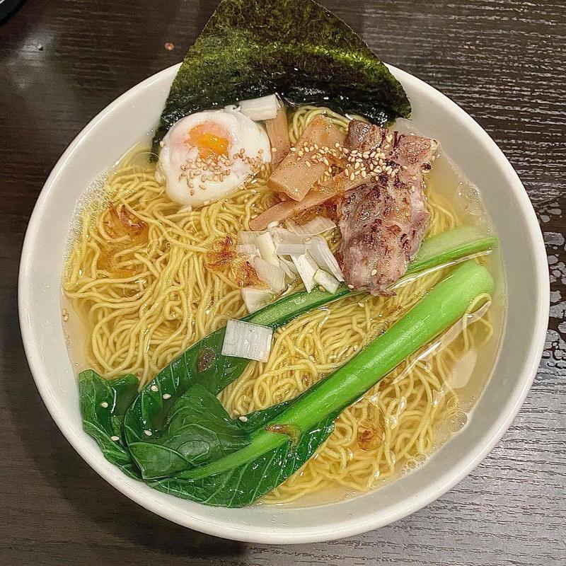 塩ラーメン エビ油(中華そば 竹むら)