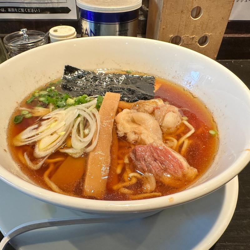 さんま節と牛スジのラーメン(柳麺まる重)